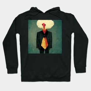 Turkey thanksgiving wears a formal suit Hoodie